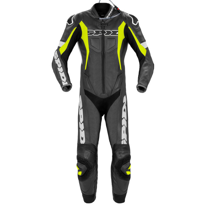 Traje para moto SPIDI Sport Warrior Perforated Pro amarillo de piel
