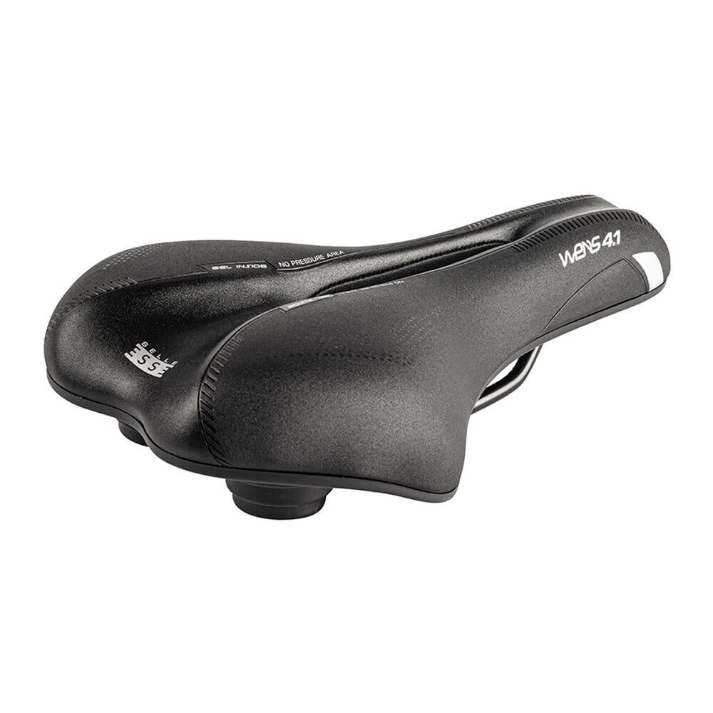 Vista lateral del Asiento Gist Wens 4.1 Gel Art. 7662 negro para bicicleta