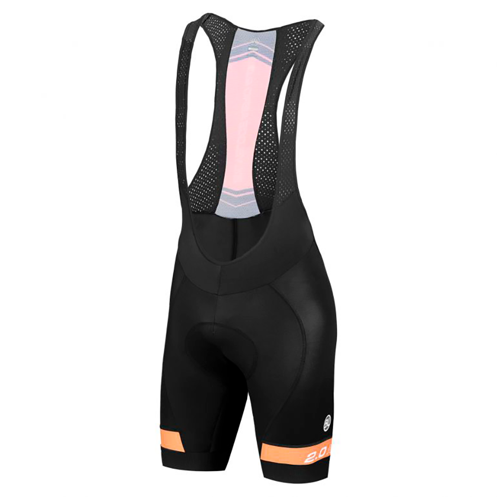 Bib Short de Ciclismo Bicycle Line Aero 2.0 Naranja con Badana Falcon Gel Berenis