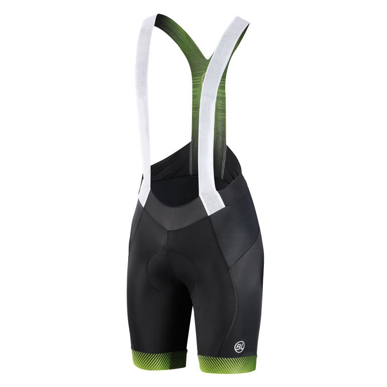 Bib Short de Ciclismo Bicycle Line Treviso Amarillo con Soporte Muscular