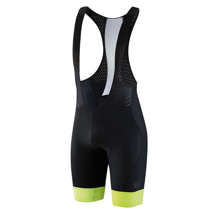 Bib Short de Ciclismo Bicycle Line Universo Amarillo con Badana X-Stra y Rooted Gel