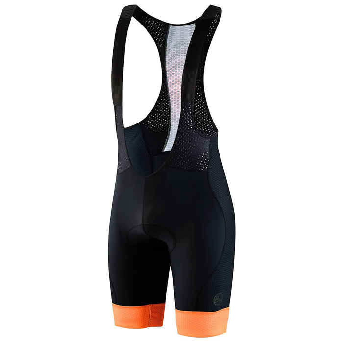Bib Short de Ciclismo Bicycle Line Universo Naranja con Badana X-Stra y Rooted Gel