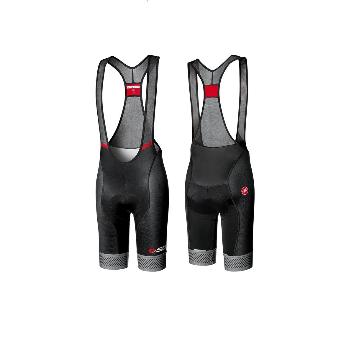 Bib Short de Ciclismo Castelli Competizione Negro con Badana KISS Air2