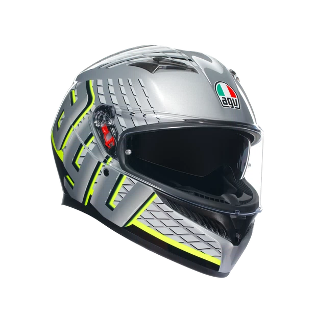 Casco AGV K3 Fortify gris negro amarillo fluor