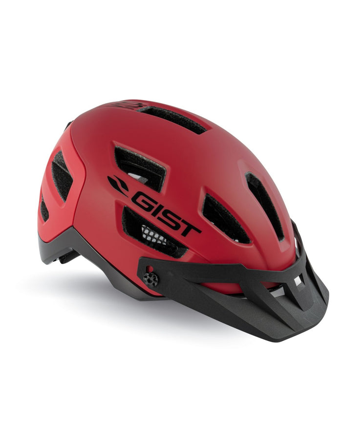 Casco de ciclismo GIST Kop rojo aerodinámico y ventilado