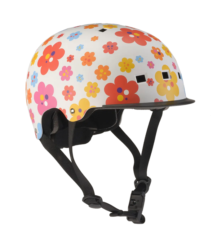 Casco de ciclismo PLY Pop Plus Flower Splash aerodinámico