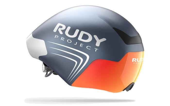 Casco de ciclismo Rudy Project The Wing azul cósmico mate aerodinámico para triatlón y contrarreloj