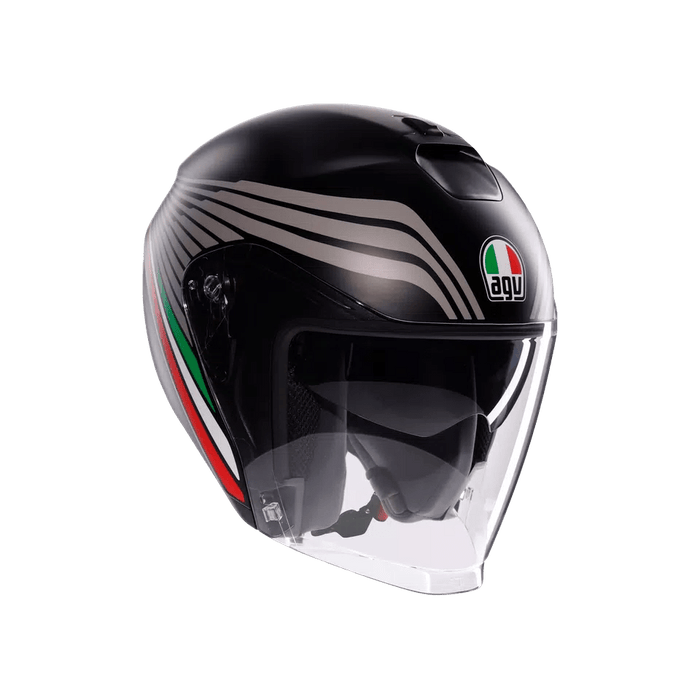 Casco para Moto AGV Irides Bologna Negro Mate Tricolor - CIAO ITALIA