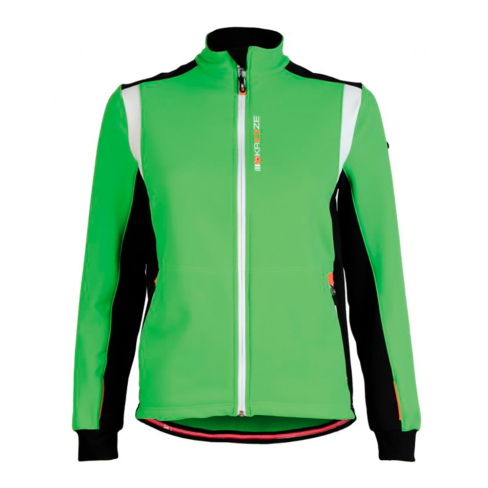 Chamarra de ciclismo Bicycle Line Sesto Cross verde para mujer