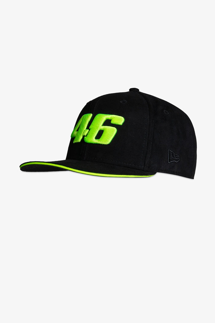 Gorra VR46 New Era 9FIFTY Suede LVMCA507004 oficial Valentino Rossi disponible en Ciao Italia México