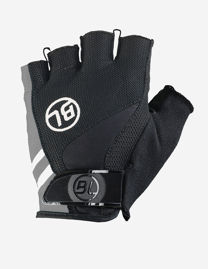 Guantes de ciclismo Bicycle Passista Black Grey con gel anatómico y tejido transpirable