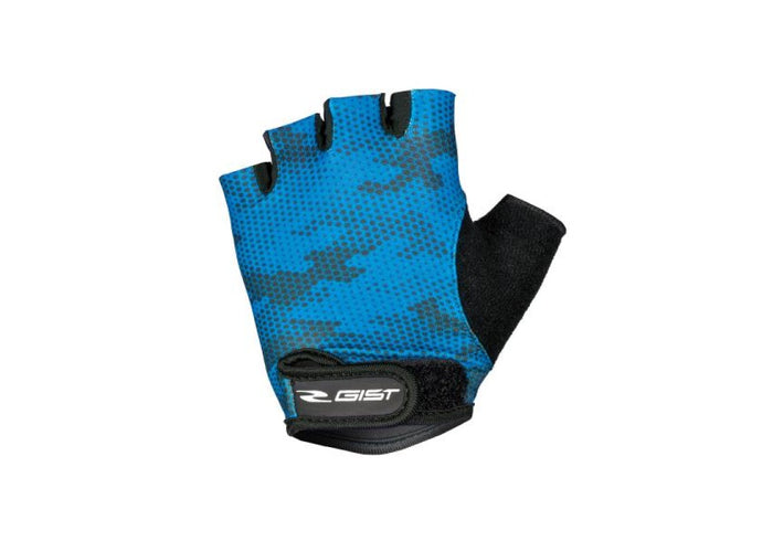 Guantes de ciclismo Gist Kid Azul Art. 8158 con ajuste de velcro y tejido transpirable