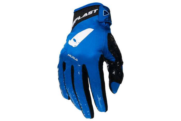 Guantes para motocross UFO Muria azul ligeros y ventilados para enduro y off-road