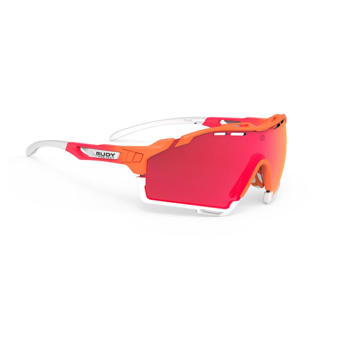 Lentes de ciclismo Rudy Project Cutline naranja mandarina con mica multiláser roja