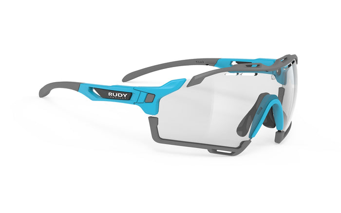 Lentes de ciclismo Rudy Project Cutline verde laguna mate con mica ImpactX 2 láser negra fotocromática