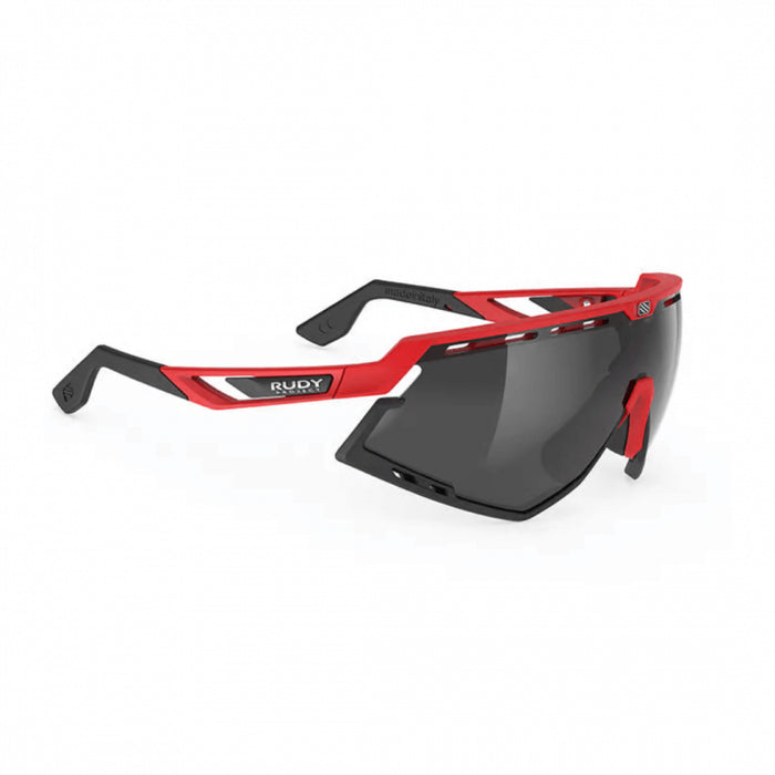 Lentes de ciclismo Rudy Project Defender rojo fuego con mica ahumada