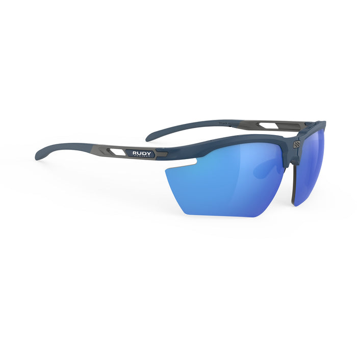 Lentes de ciclismo Rudy Project Magnus azul marino con micas MLS azules