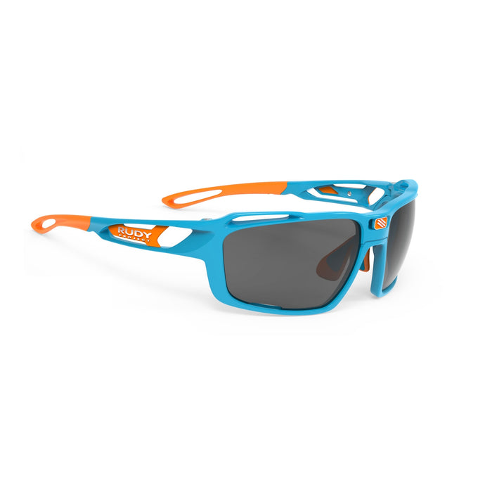 Lentes de ciclismo Rudy Project Sintryx azul con mica ahumada
