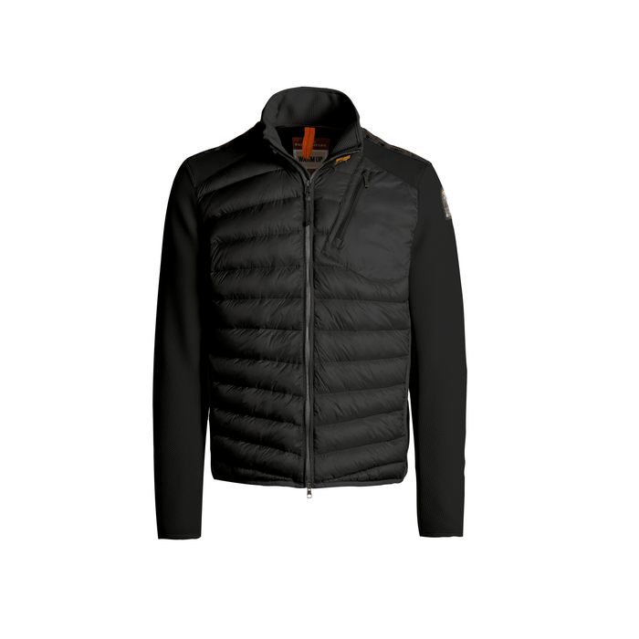 Chaqueta híbrida Parajumpers Jayden hombre negra vista frontal