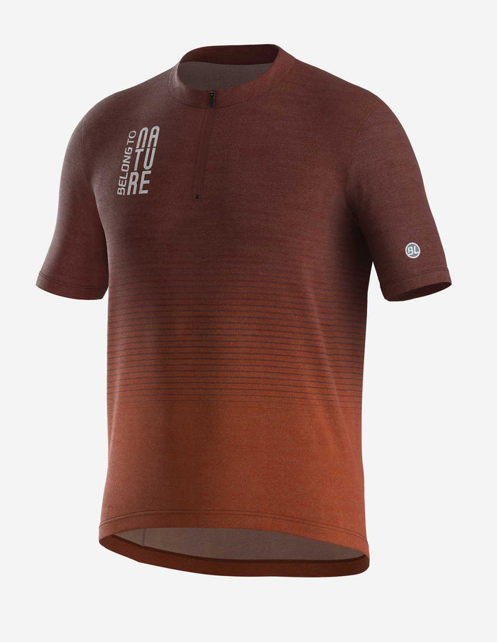 Playera de ciclismo Bicycle Line Cadore marrón manga corta
