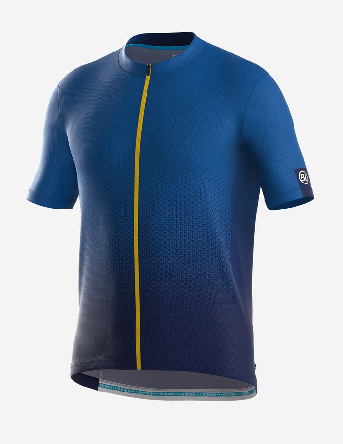Playera de ciclismo Bicycle Line Rayon S2 azul manga corta