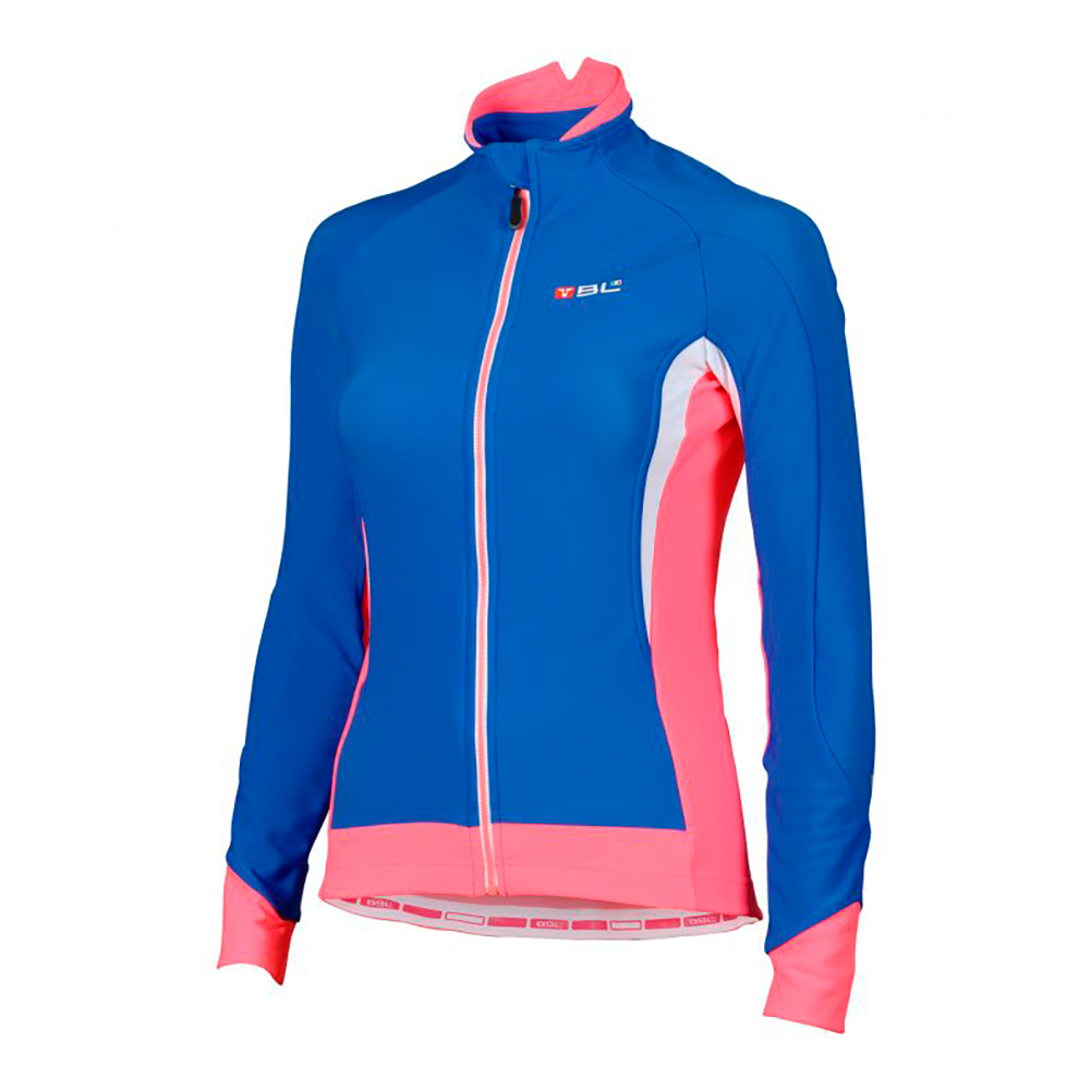 Playera de ciclismo Bicycle Line Sogno azul para mujer manga larga