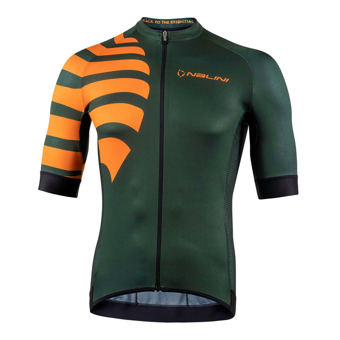 Playera de Ciclismo Nalini BAS Stripes Naranja para Ruta