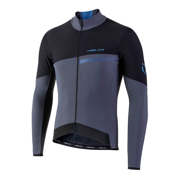 Playera de ciclismo Nalini M.L. AIX XWarm negra manga larga térmica