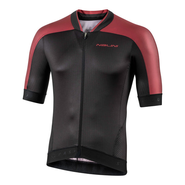 Playera de ciclismo Nalini Munich 1972 negro rojo manga corta