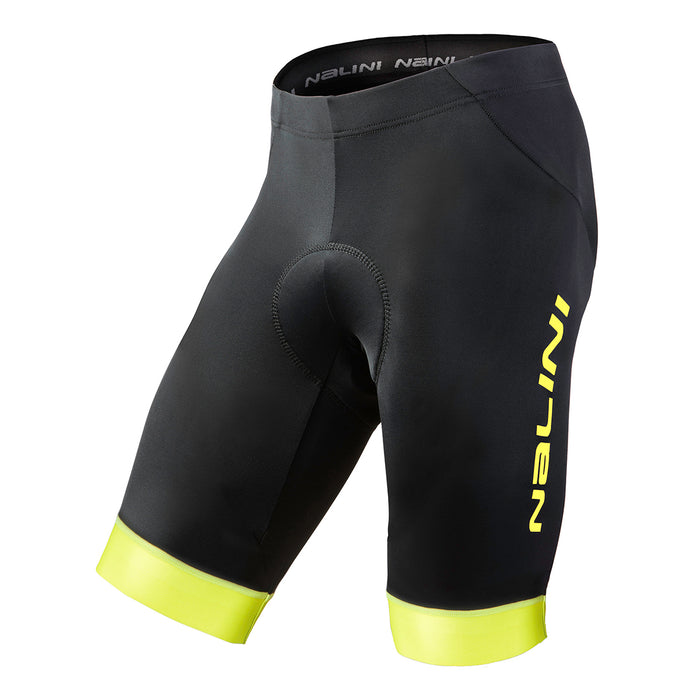 Short de Ciclismo Nalini AHS Capitano Amarillo con Soporte Muscular
