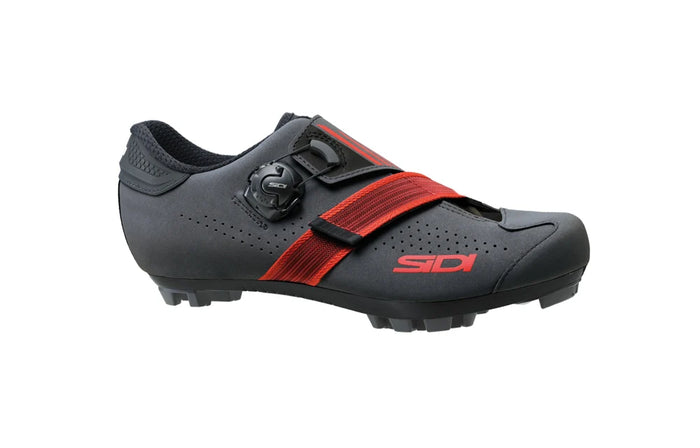 Zapatillas de ciclismo Sidi MTB Aertis Grey Red compatibles con SPD