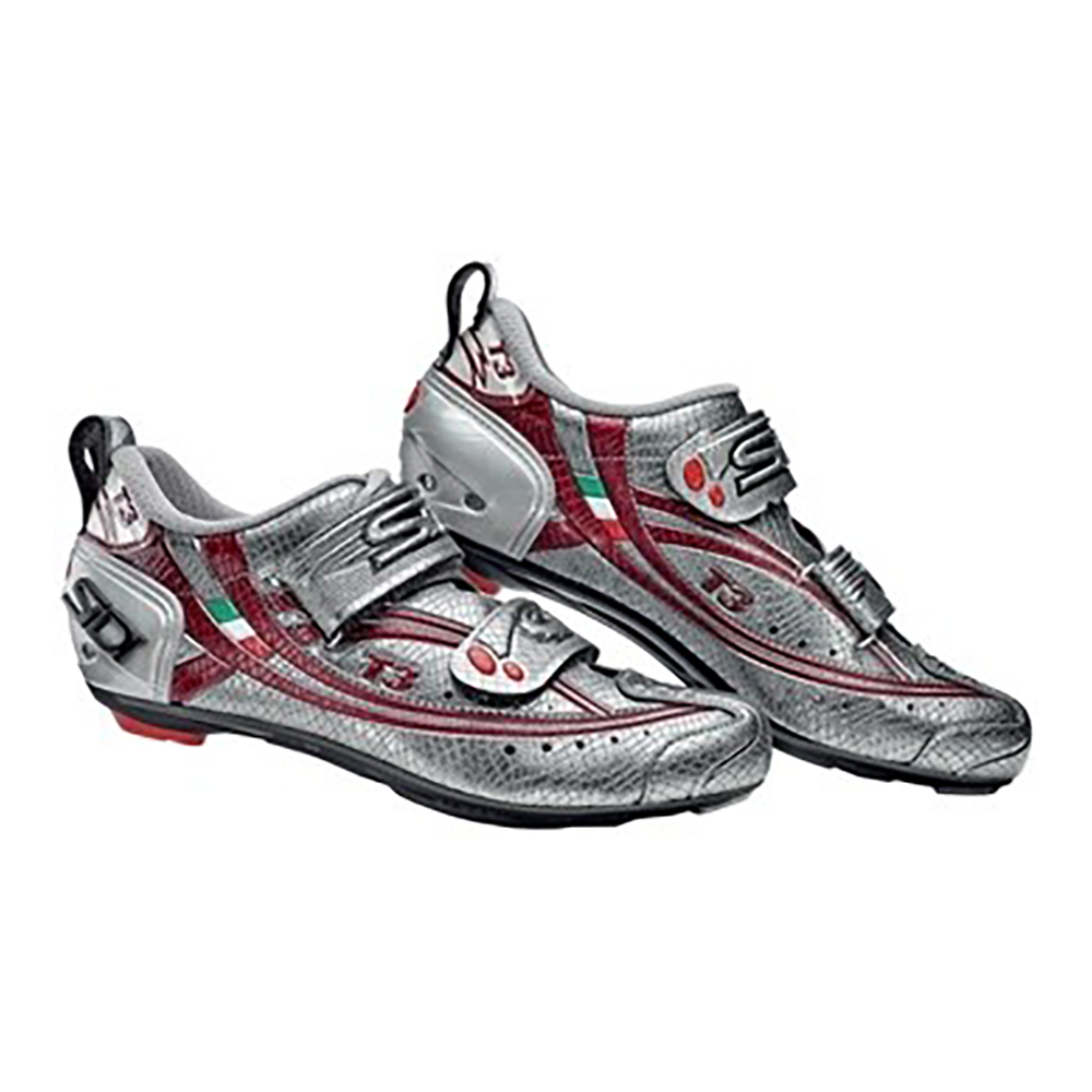 Zapatillas de triatlón Sidi T3 Silver Red premium