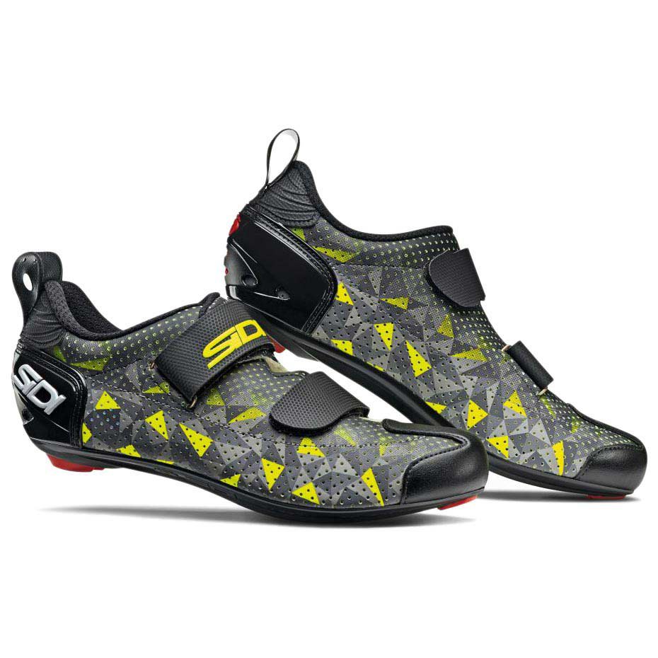 Zapatillas de triatlón Sidi T5 Air Carbon Grey Yellow Black