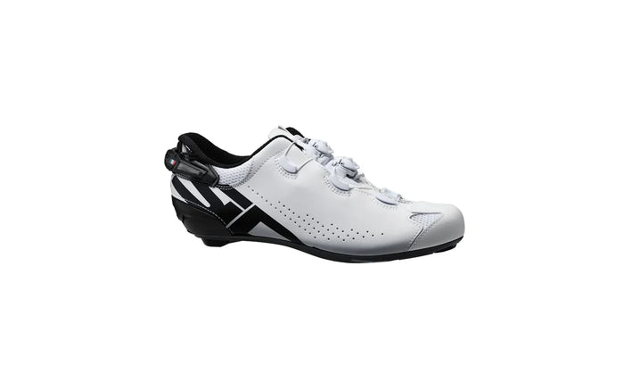 Zapatillas de ciclismo Sidi Shot 2S blanco negro con suela de carbono