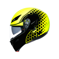 Casco Modular para Moto AGV Compact ST Detroit Amarillo Fluo