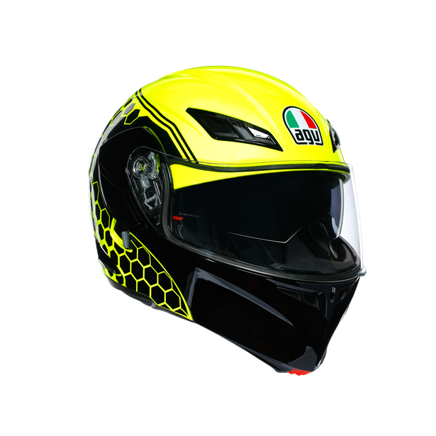 Casco Modular para Moto AGV Compact ST Detroit Amarillo Fluo