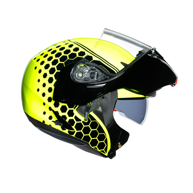 Casco Modular para Moto AGV Compact ST Detroit Amarillo Fluo