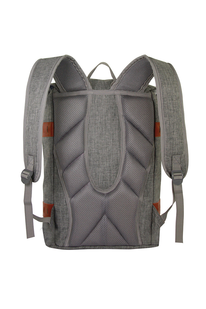 Vista trasera de la mochila Marsupio Eden J 16 color gris