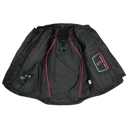 Chamarra para motociclista A-Pro Aerotech Roja impermeable