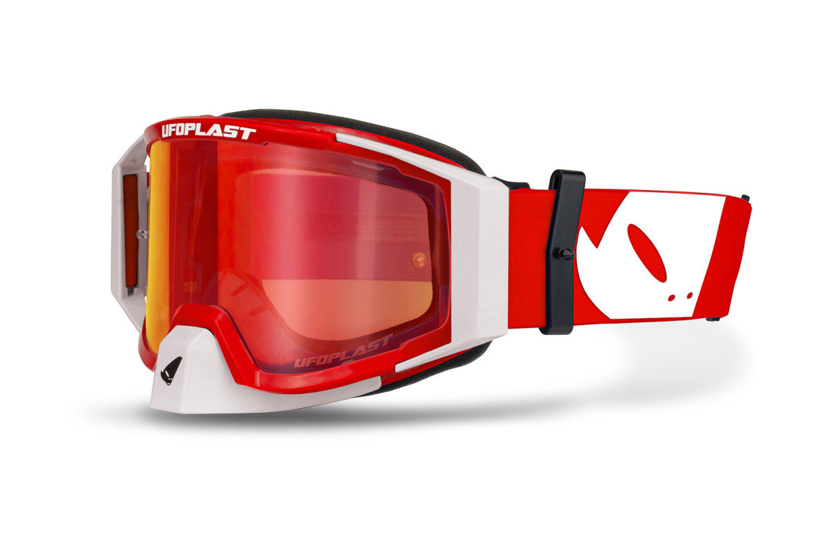 GOGGLE UFOPLAST WISE PRO 2.0 WHITE RED