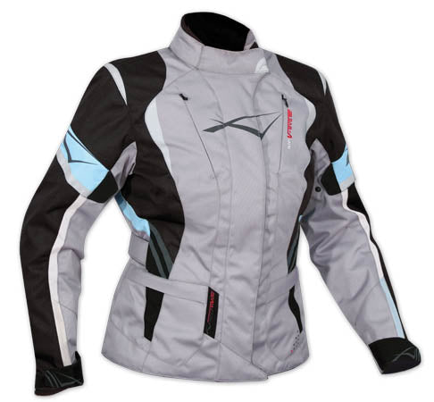 Chamarra para Moto A-Pro Traveler Lady Gris