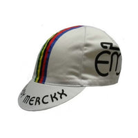 Gorra Gist Equipo Eddy Merckx Blanca vintage para ciclismo y uso bajo casco