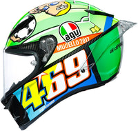 Casco AGV Pista GP R Mugello 2017 lateral izquierdo gráfico especial Gran Premio Italia Rossi
