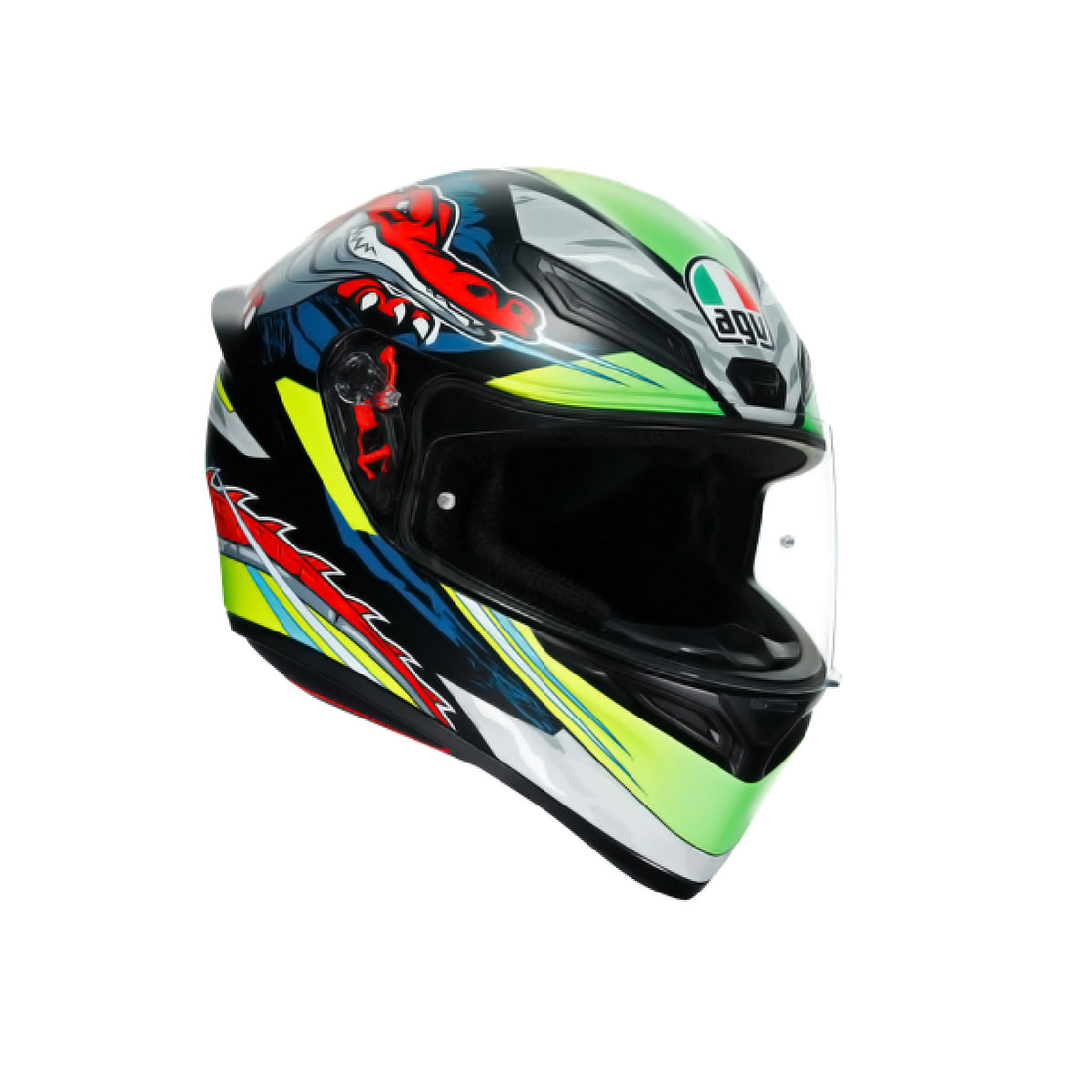 Casco AGV K1 Dundee Matt Lime Red principal