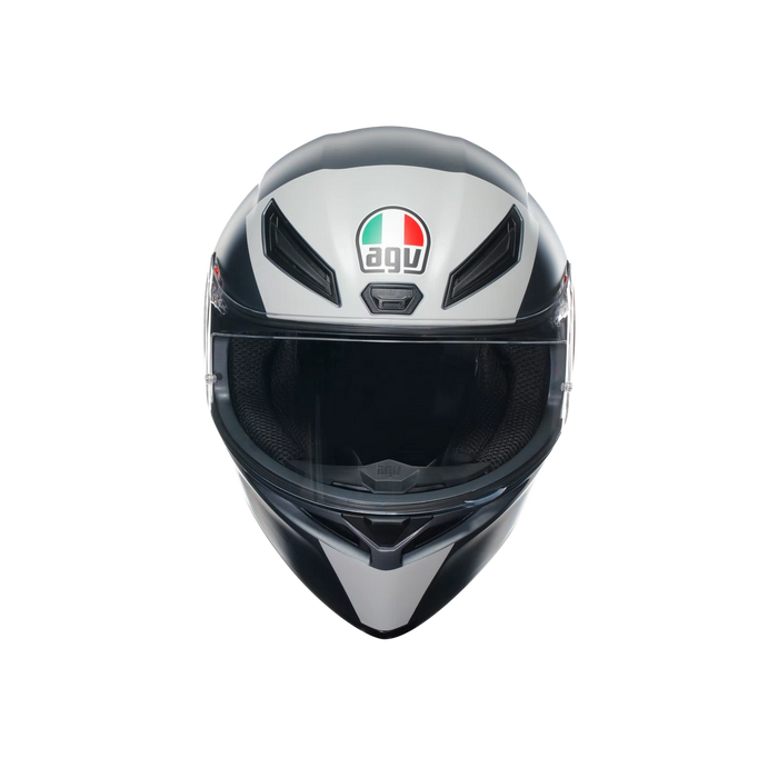 Casco AGV K1 S Limit 46 lateral izquierdo gráfico geométrico número 46 MotoGP
