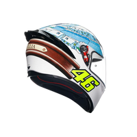 Casco AGV K1 S Rossi Winter Test 2017 lateral derecho sistema XQRS visera Ultravision