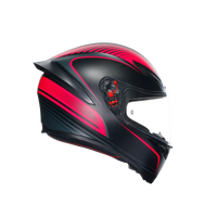 Casco AGV K1 S Warmup negro rosa lateral 