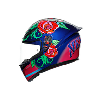 Casco AGV K1 Salom lateral derecho sistema XQRS visera panorámica
