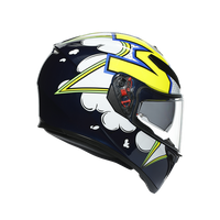 Casco AGV K3 SV Bubble lateral derecho sistema XQRS visera GT2 antirayas
