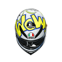 Casco AGV K3 SV Bubble vista superior tomas de ventilación delanteras
